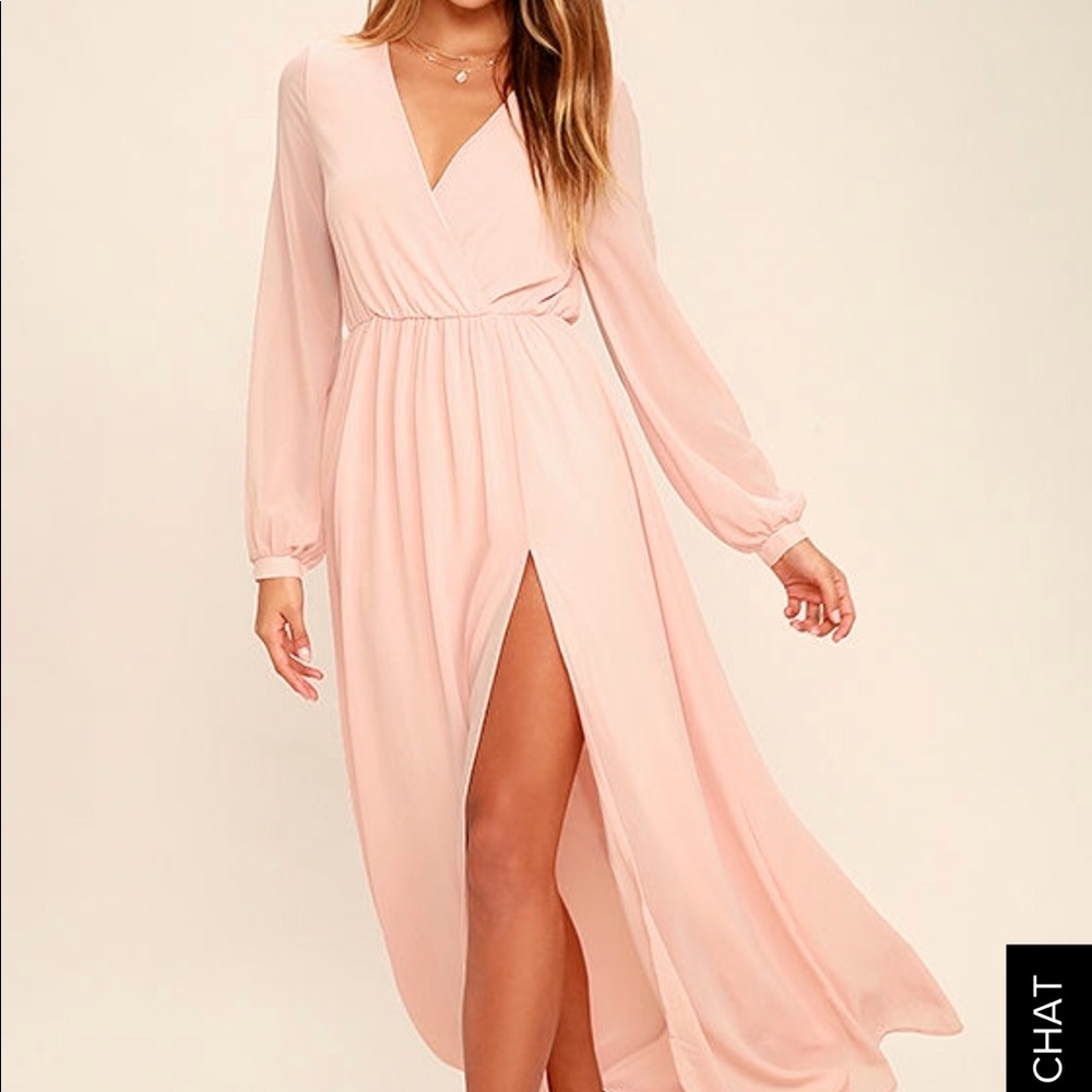 Lulus Blush Maxi Dress